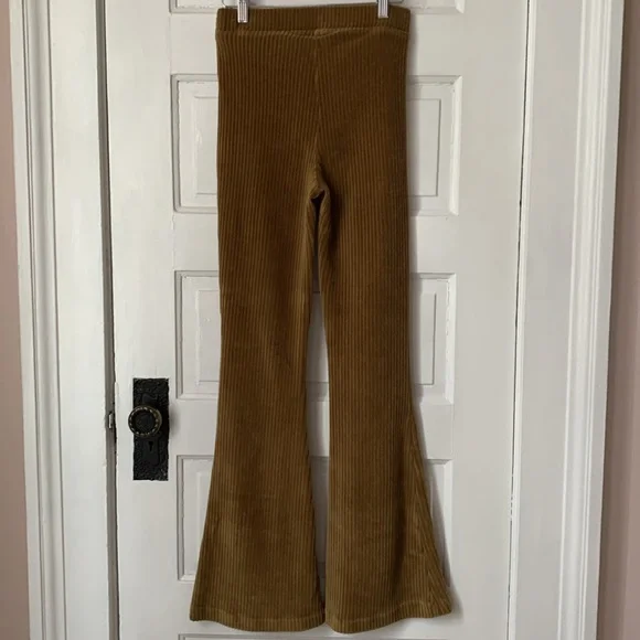 Aerie Tan Corduroy Flare Pants - Picture 5 of 8